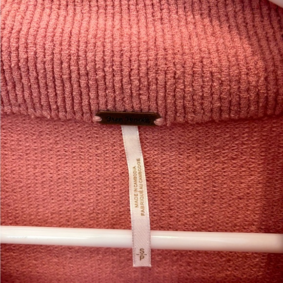 Free People Pink Cowl Neck Sweater - Picture 3 of 7